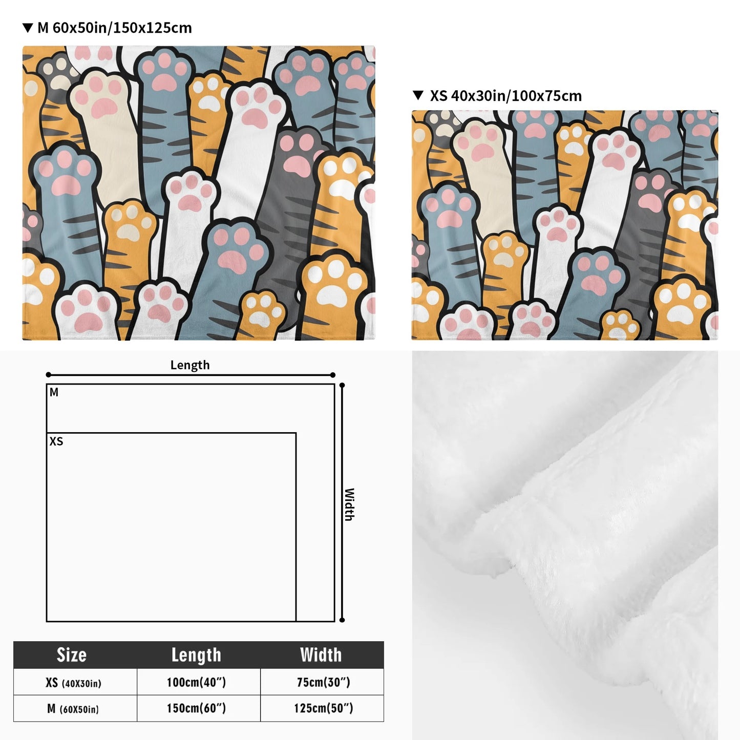 Marbles - Cozy Flannel Blanket for Cats