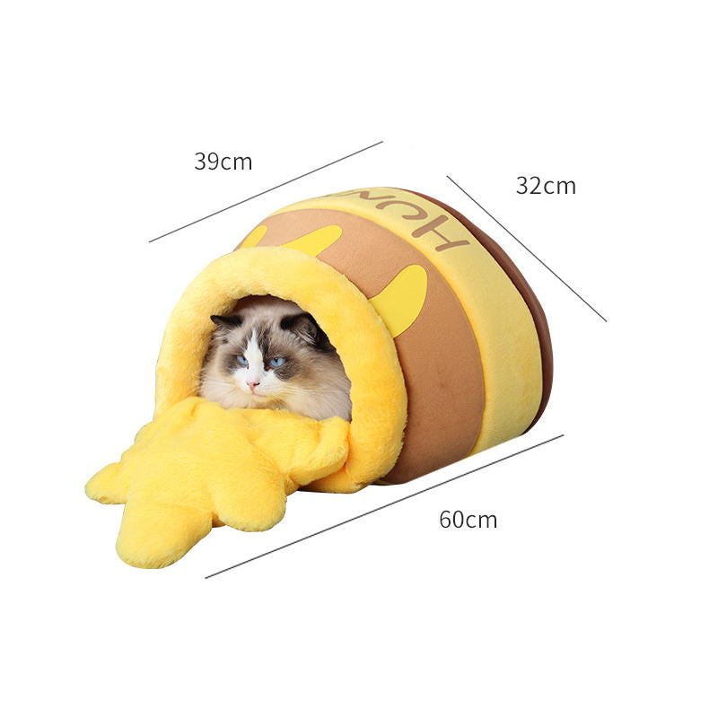 Honey Jar Cat Kennel – Warm Winter Bed