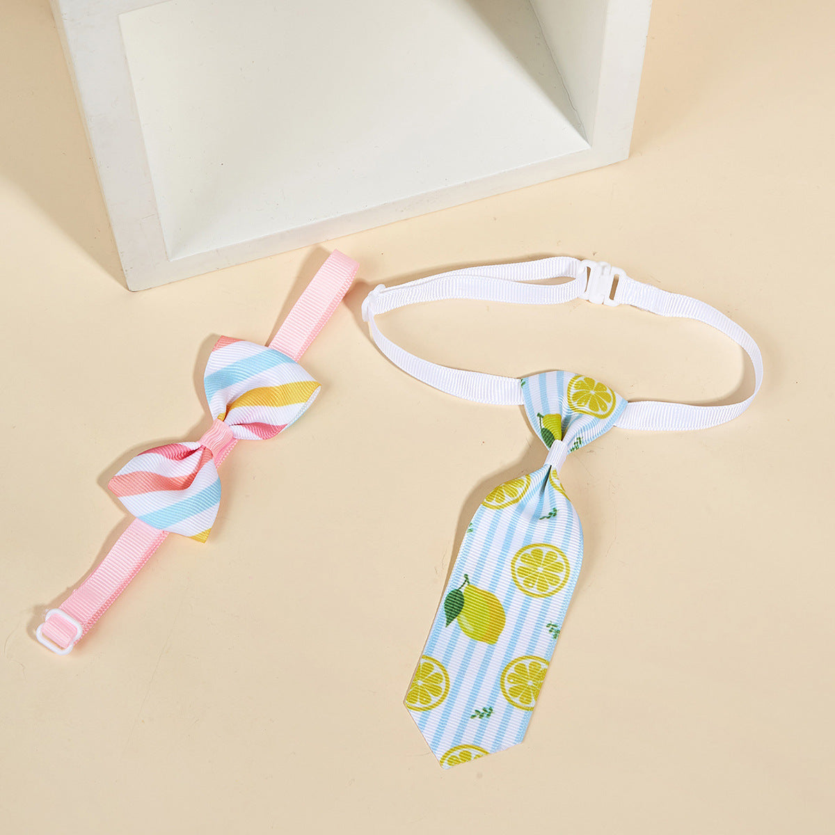 Colorful Cartoon Cat Bow Tie – Stylish & Adjustable Pet Accessory