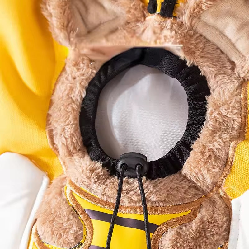 Cute Canvas Cat Carrier – Cartoon Print, Soft & Stylish