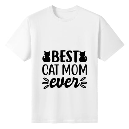 Best Cat Mom Ever – 100% Cotton Unisex Tee with Hilarious Quote for Cat Lovers 🐾