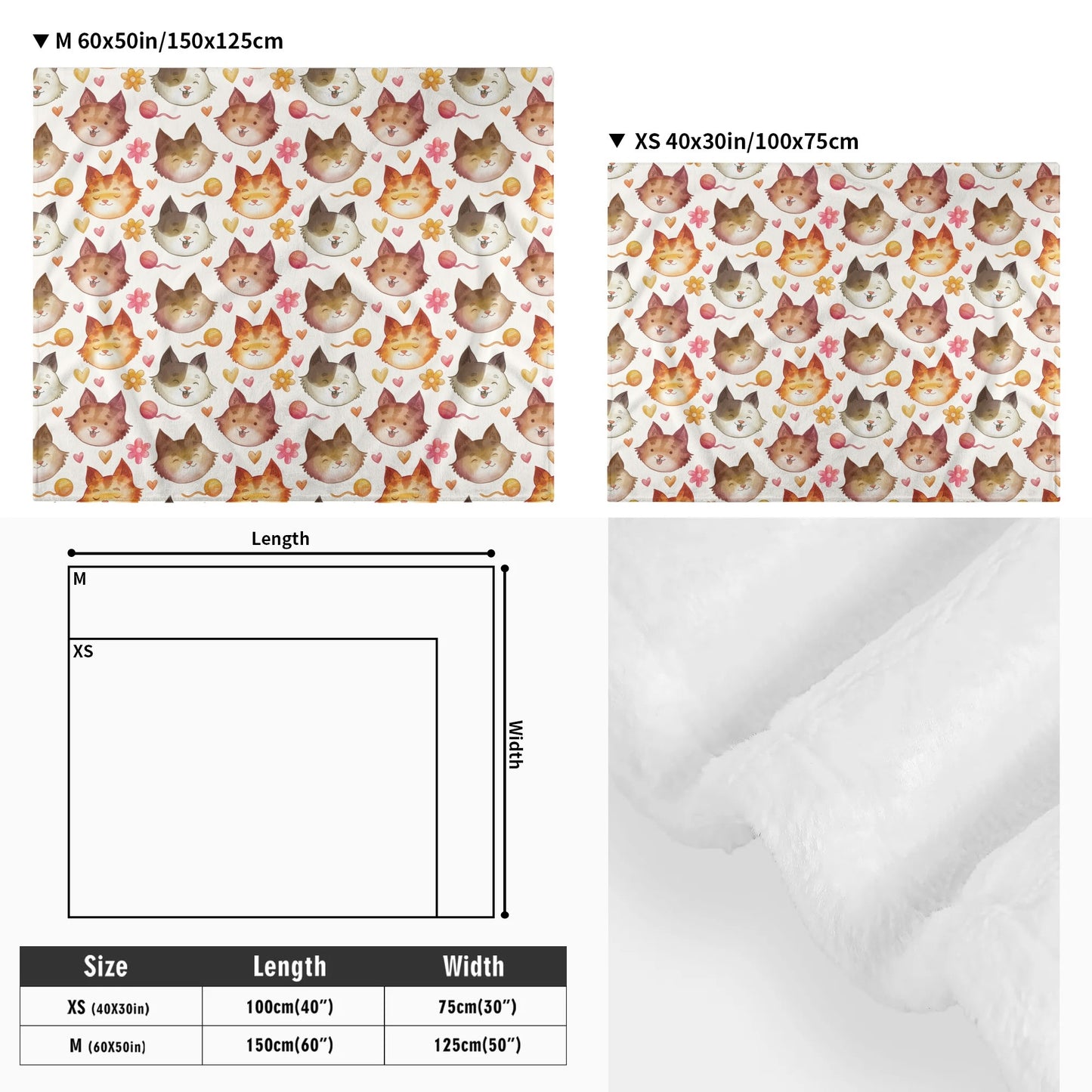 Poppy - Cozy Flannel Blanket for Cats