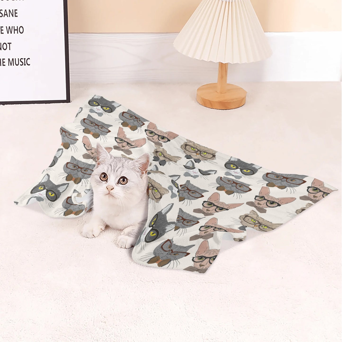 Fred  - Cozy Flannel Blanket for Cats