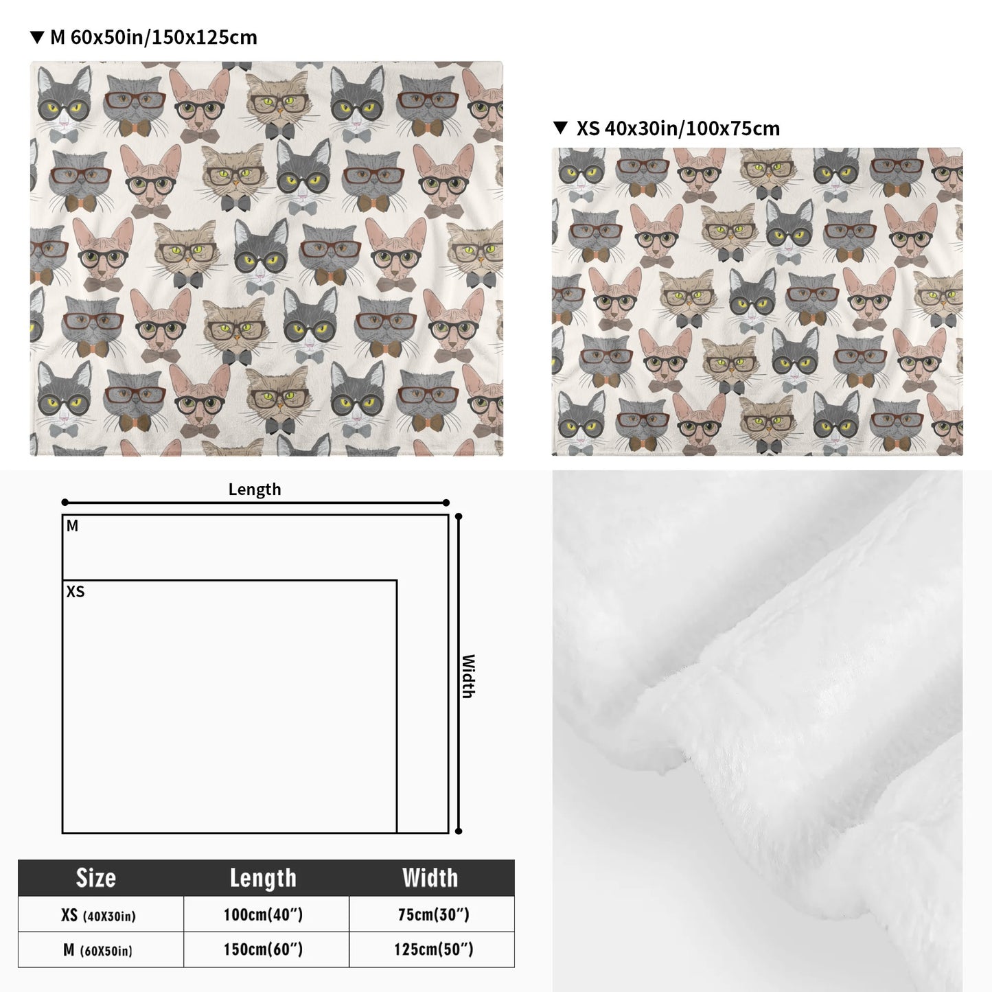 Fred  - Cozy Flannel Blanket for Cats