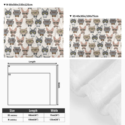 Fred  - Cozy Flannel Blanket for Cats