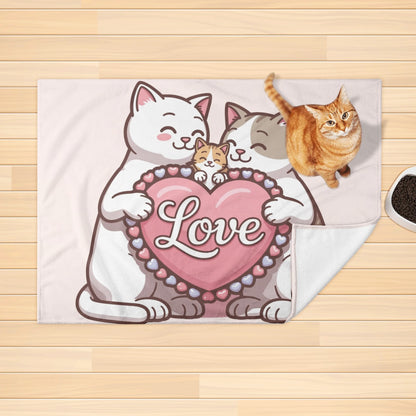 Bubbles  - Cozy Flannel Blanket for Cats