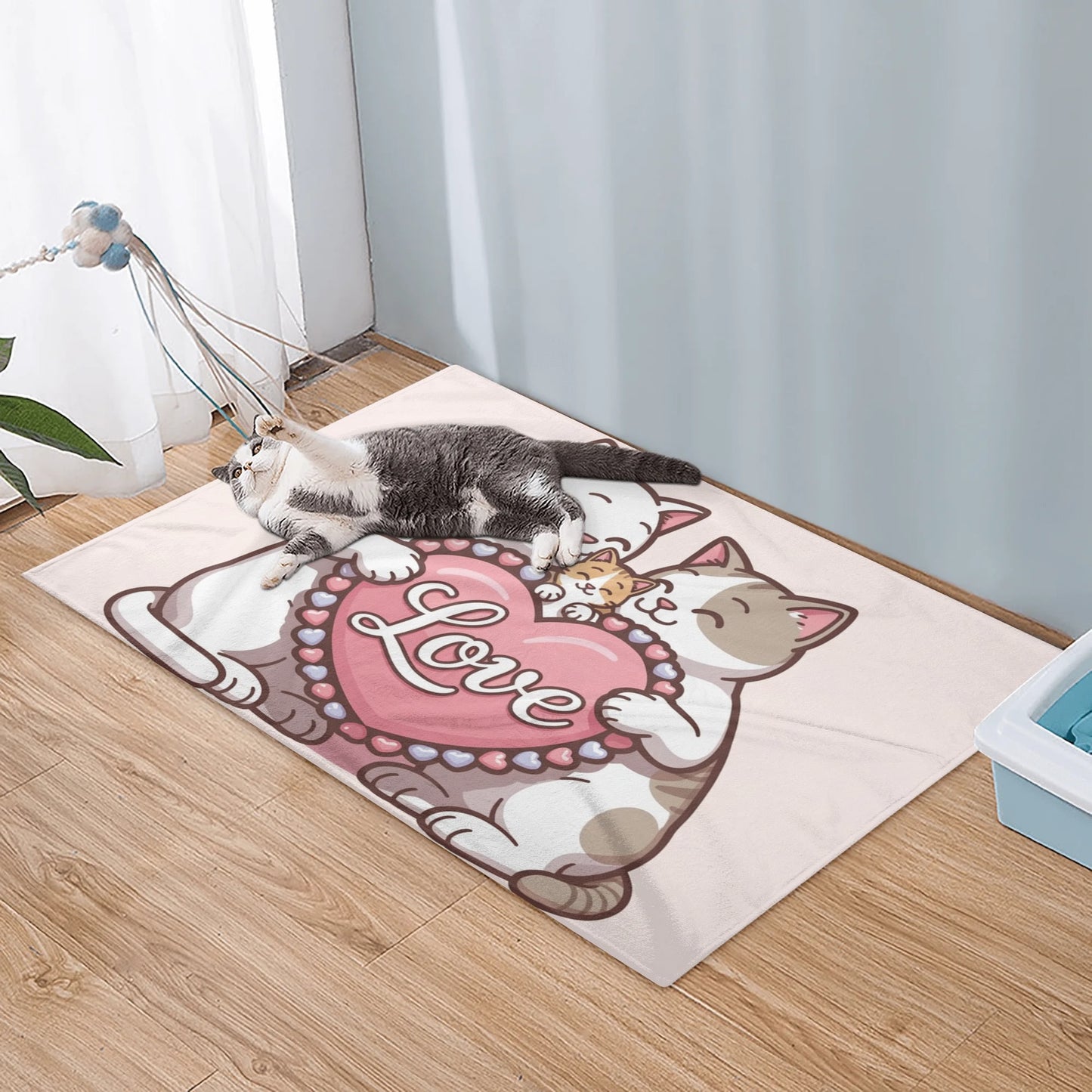 Bubbles  - Cozy Flannel Blanket for Cats