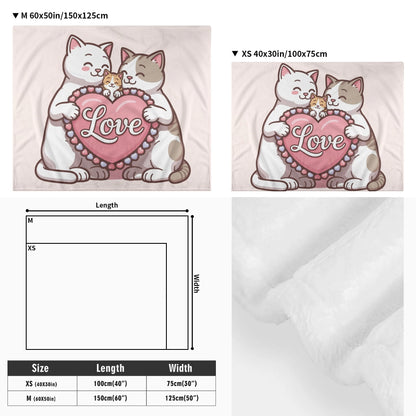 Bubbles  - Cozy Flannel Blanket for Cats