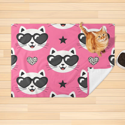 Marbles - Cozy Flannel Blanket for Cats