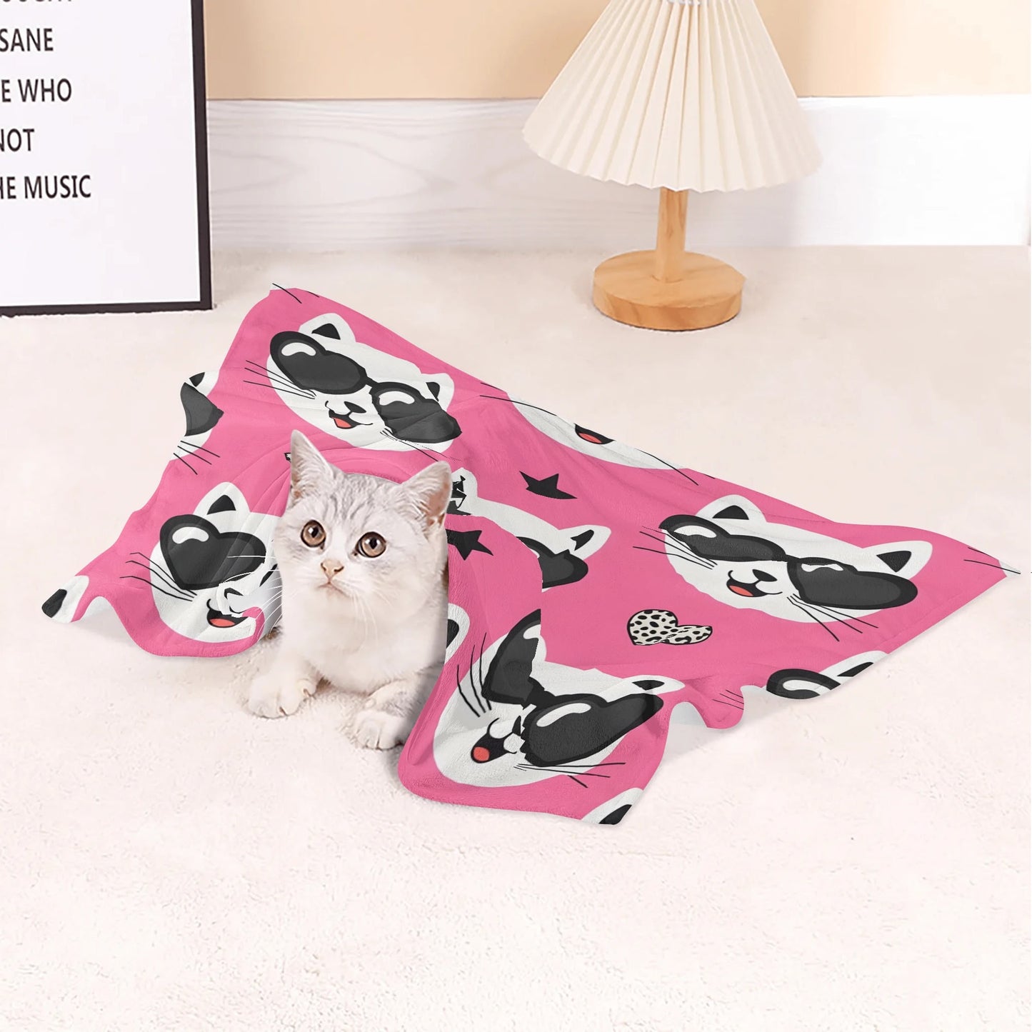 Marbles - Cozy Flannel Blanket for Cats