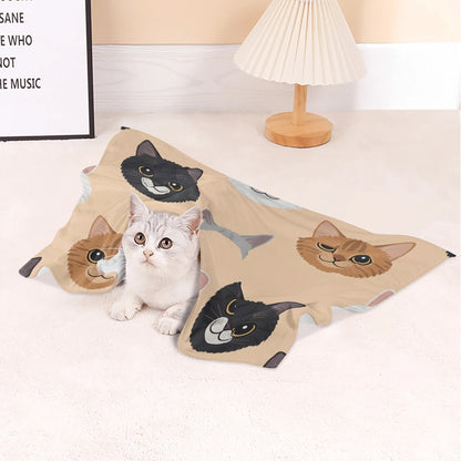 Tabby - Cozy Flannel Blanket for Cats