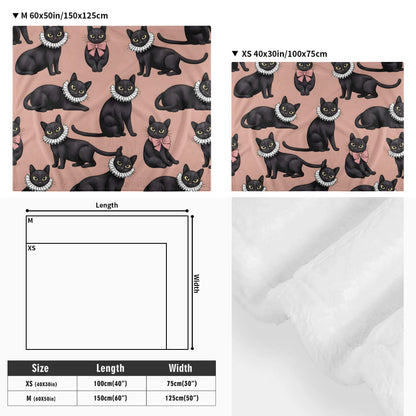 Inky - Cozy Flannel Blanket for Cats