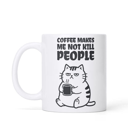 Coffee - Cat Lover Mug – 11oz Ceramic