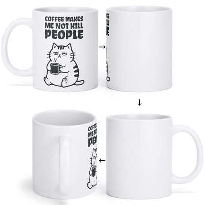 Coffee - Cat Lover Mug – 11oz Ceramic