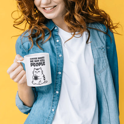 Coffee - Cat Lover Mug – 11oz Ceramic