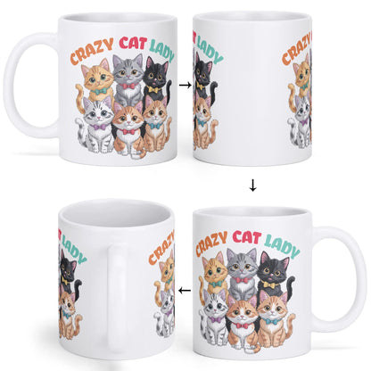 Crazy Cat Lady - Cat Lover Mug – 11oz Ceramic