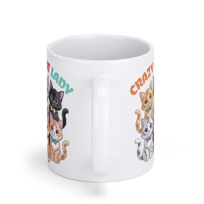Crazy Cat Lady - Cat Lover Mug – 11oz Ceramic