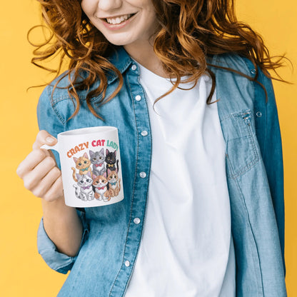 Crazy Cat Lady - Cat Lover Mug – 11oz Ceramic