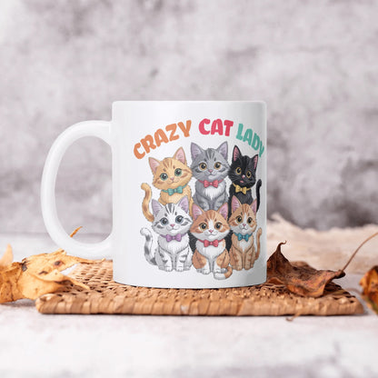 Crazy Cat Lady - Cat Lover Mug – 11oz Ceramic
