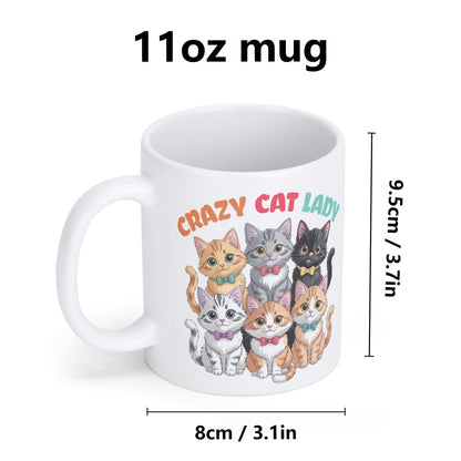 Crazy Cat Lady - Cat Lover Mug – 11oz Ceramic