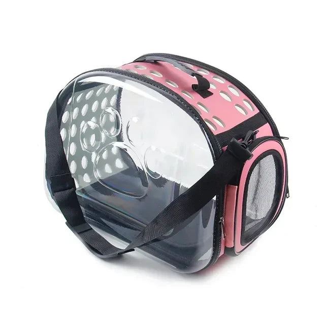 Portable Cat Carrier with Clear Window – Lightweight & Foldable Design