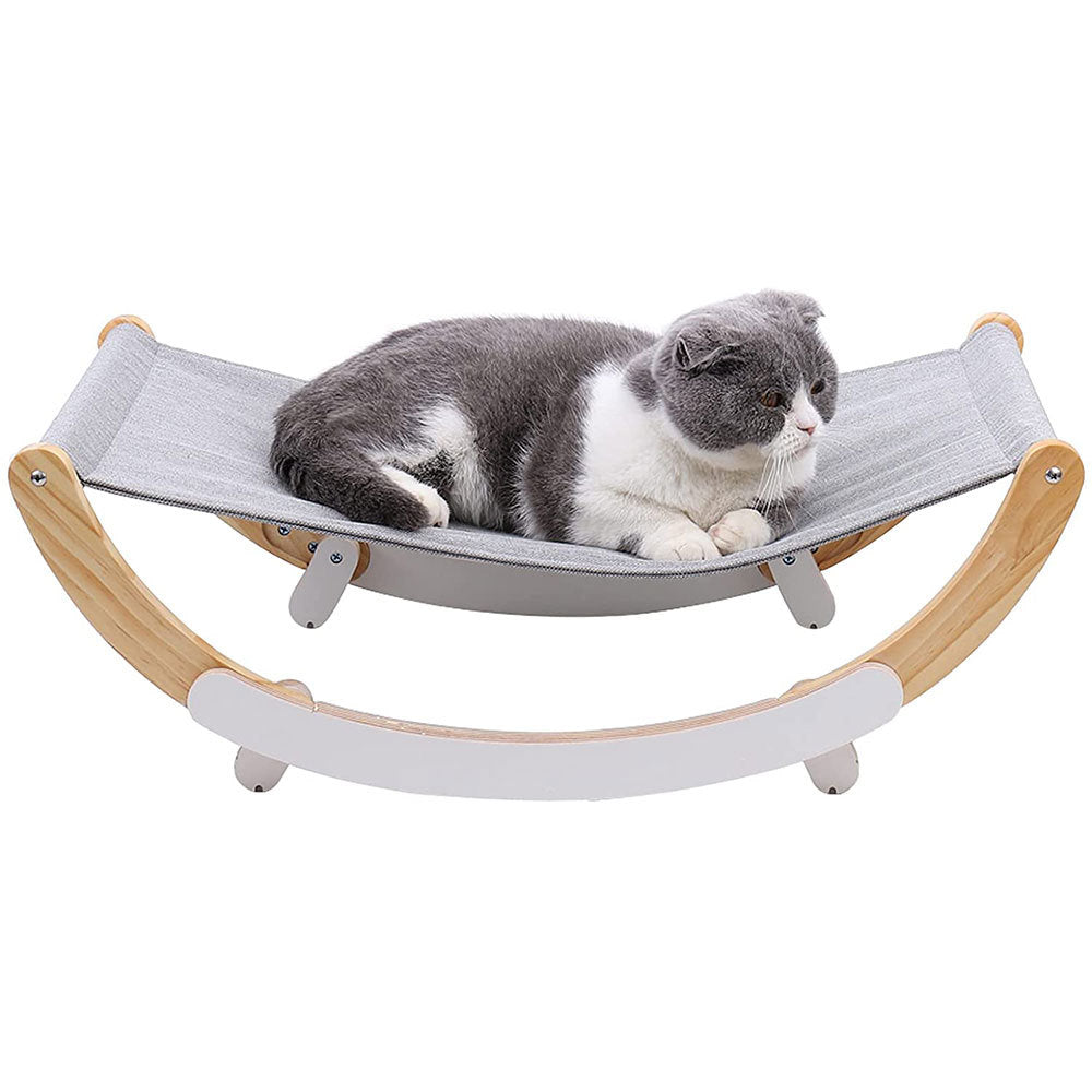Cat Hammock Rocking Chair – Wooden Cat Bed
