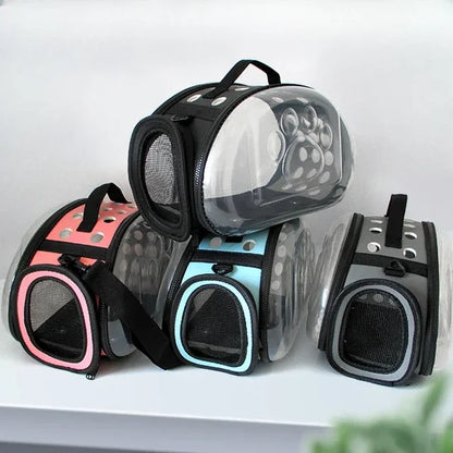 Portable Cat Carrier with Clear Window – Lightweight & Foldable Design
