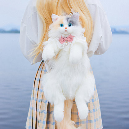 Calico Cat Plush Backpack – Cute 2-in-1 Toy & Functional Bag for Cat Lovers