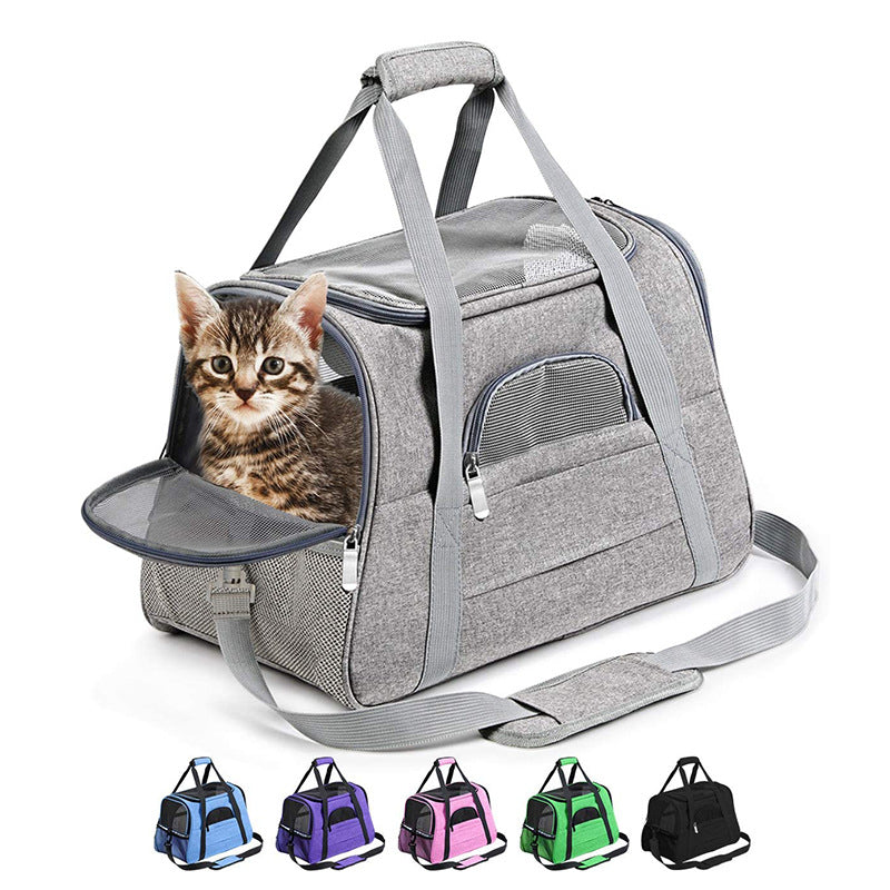 Portable Cat Carrier Bag – Simple, Breathable & Lightweight Cat Travel Backpack