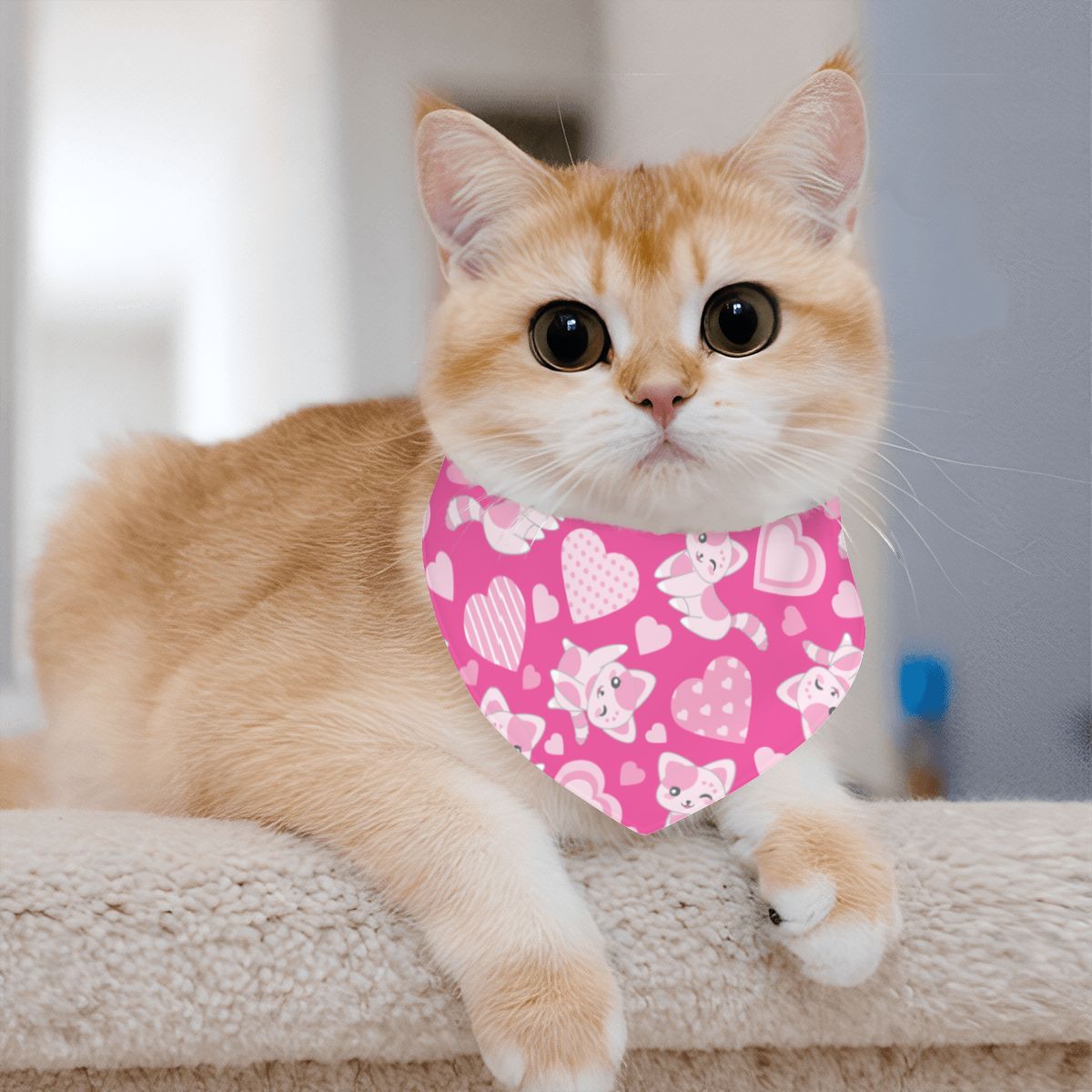 Lola - Cotton Cat Bandana – Soft, Stylish & Adjustable
