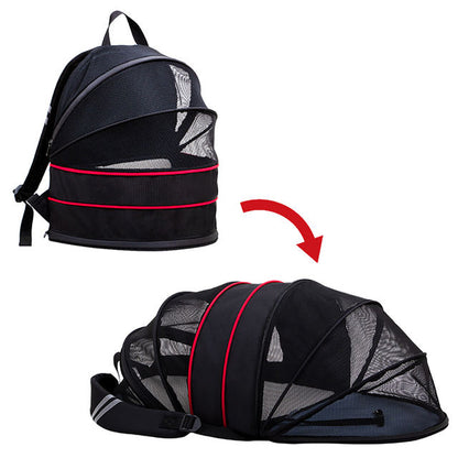 Expandable Pet Carrier – Breathable Cat Travel Backpack
