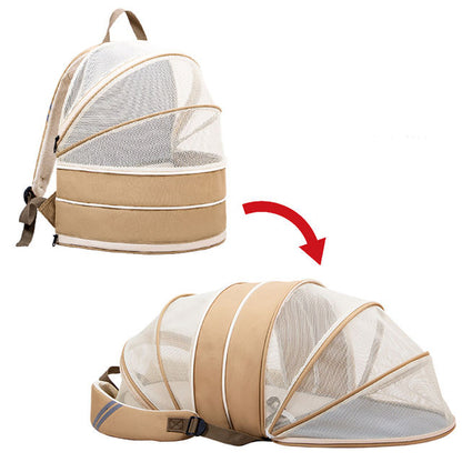 Expandable Pet Carrier – Breathable Cat Travel Backpack