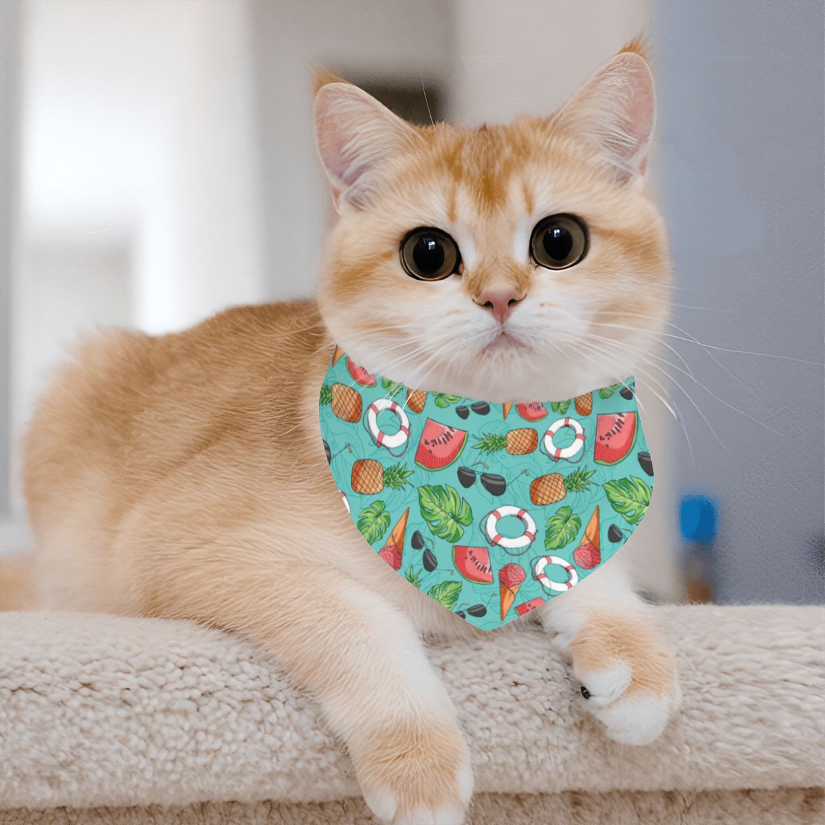 Maisy - Cotton Cat Bandana – Soft, Stylish & Adjustable
