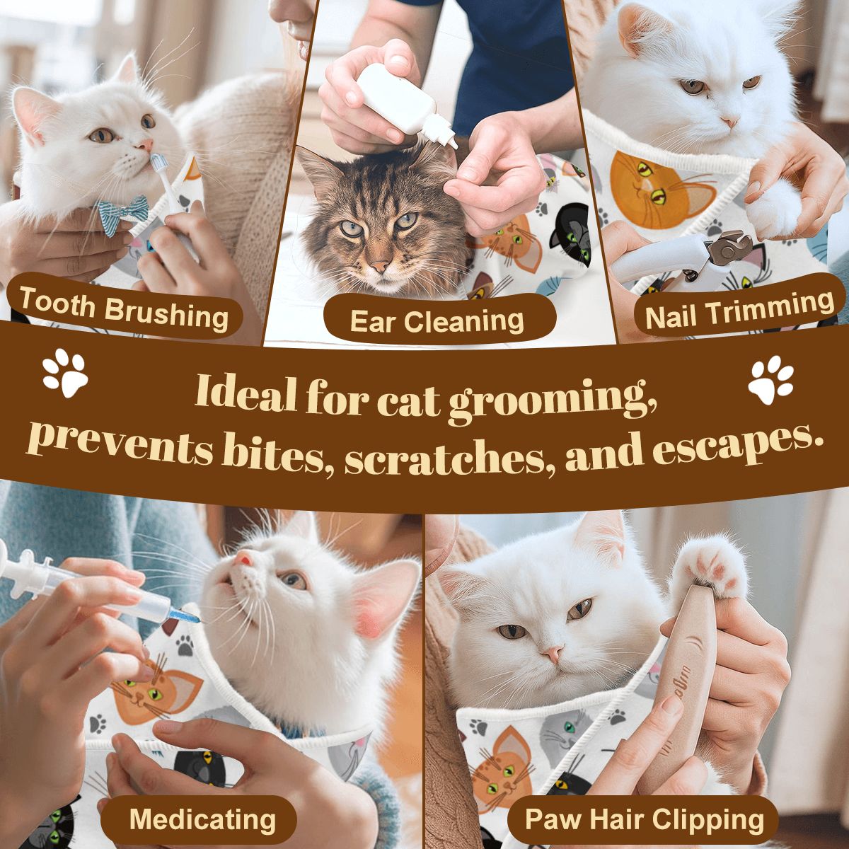 Finley - Cat Bath & Grooming Bag