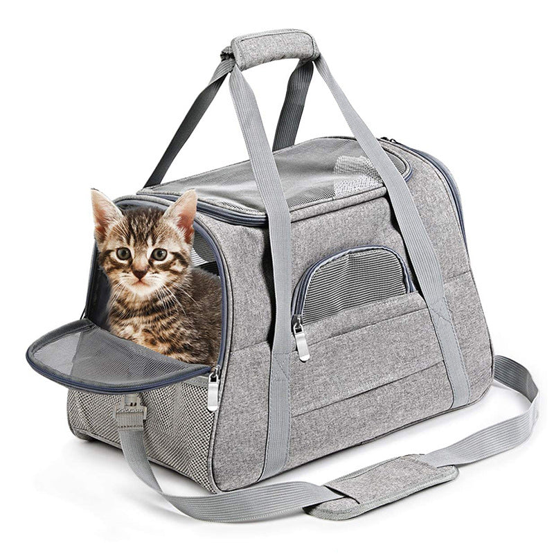 Portable Cat Carrier Bag – Simple, Breathable & Lightweight Cat Travel Backpack
