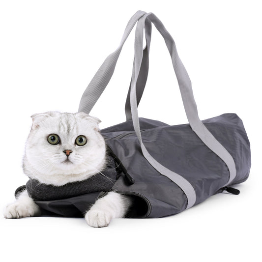 Multi-Purpose Cat Bag – Anti-Scratch, Anti-Bite Grooming & Travel Carrier