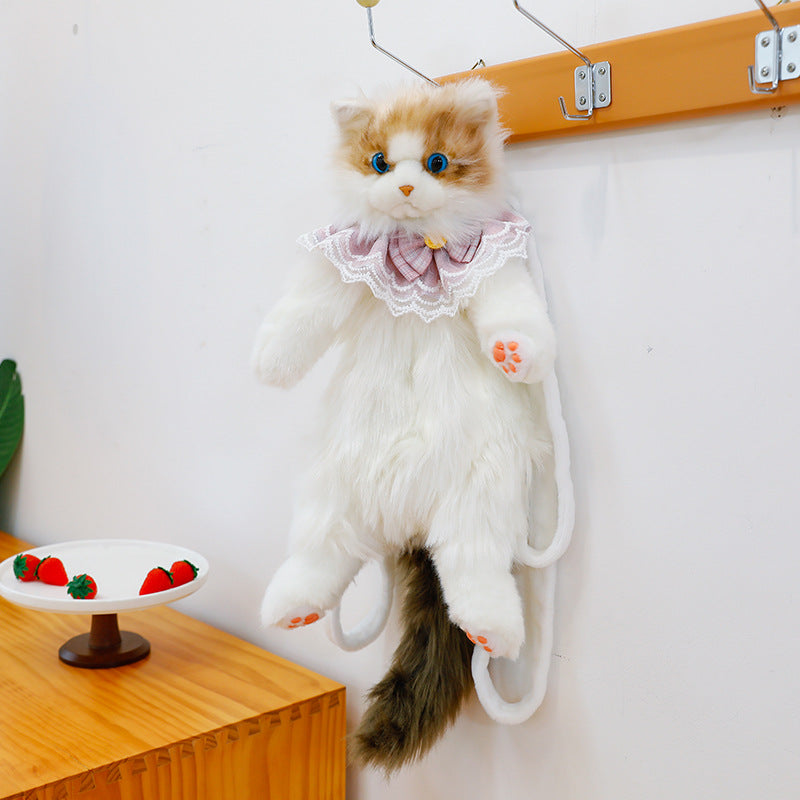 Calico Cat Plush Backpack – Cute 2-in-1 Toy & Functional Bag for Cat Lovers