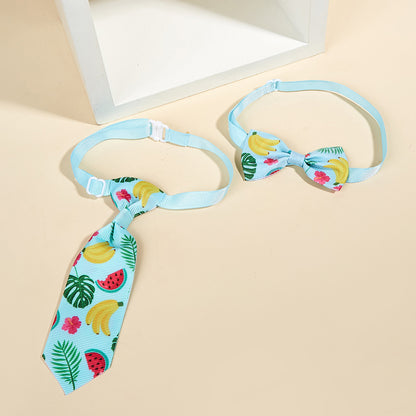 Colorful Cartoon Cat Bow Tie – Stylish & Adjustable Pet Accessory
