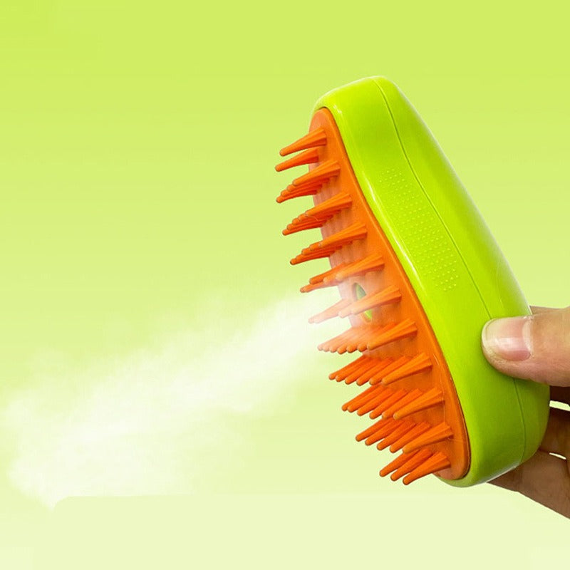 Cat Steam Grooming Brush – Electric Massage & Shedding Comb 3-in-1 Tool