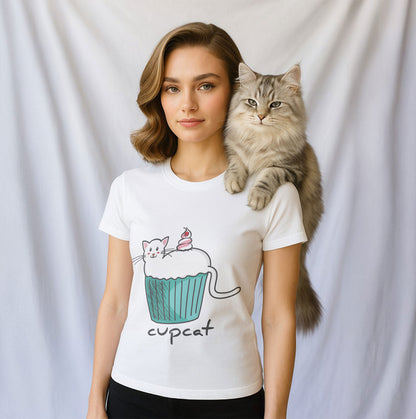 Cupcat– 100% Cotton Unisex Tee with Hilarious Quote for Cat Lovers 🐾