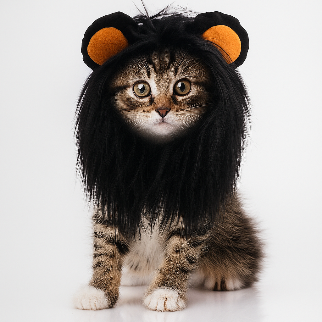 Lion Mane Cat Headdress Wig