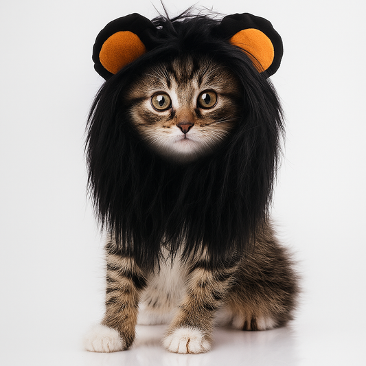 Lion Mane Cat Headdress Wig