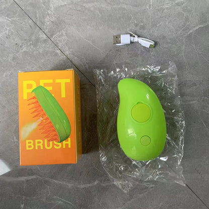 Cat Steam Grooming Brush – Electric Massage & Shedding Comb 3-in-1 Tool