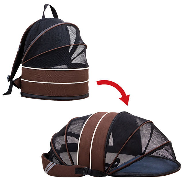 Expandable Pet Carrier – Breathable Cat Travel Backpack