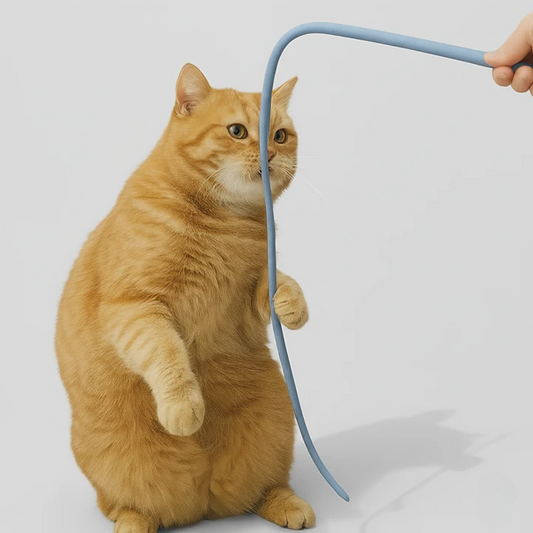 Interactive Silicone Cat Teaser Pole