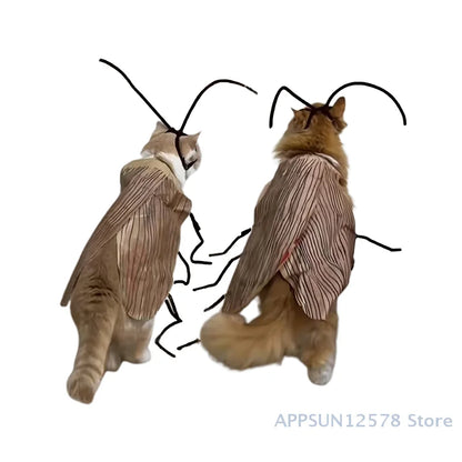 Cockroach Costume for Cats – Fun Party Dress-Up