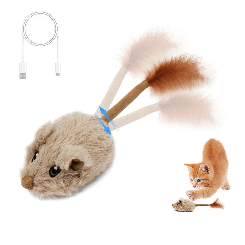 Interactive Rechargeable Motion Mouse Cat Toy