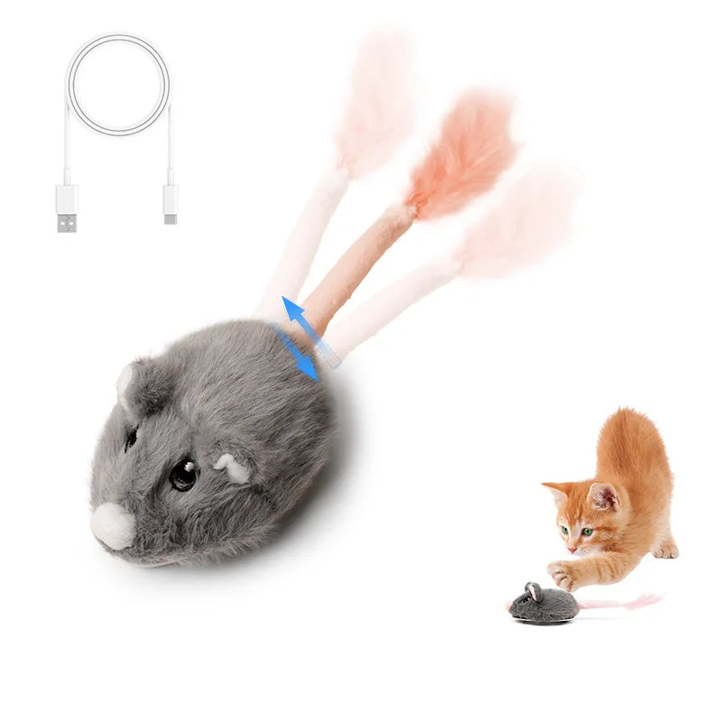 Interactive Rechargeable Motion Mouse Cat Toy