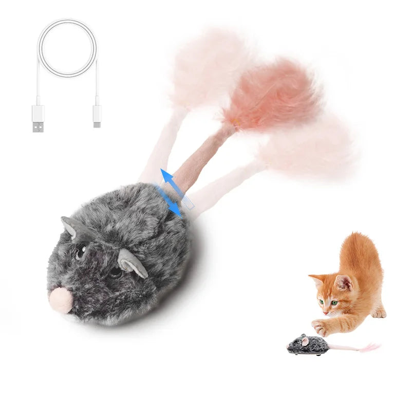 Interactive Rechargeable Motion Mouse Cat Toy