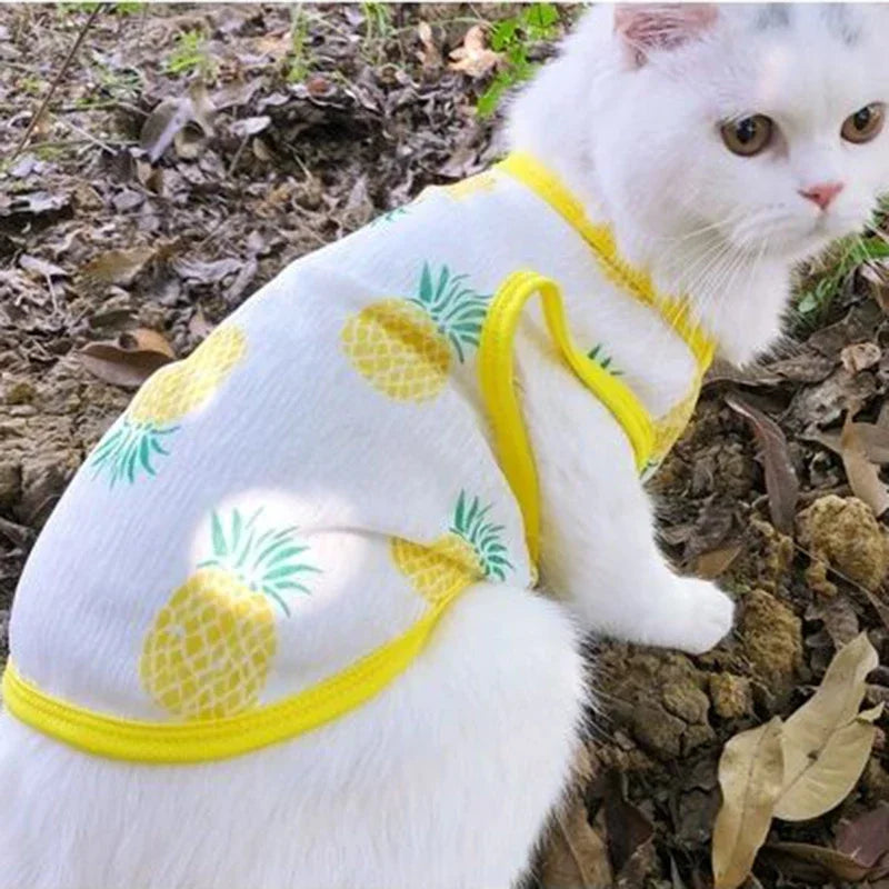 Sunscreen Clothes for Cats – Summer Vest, Cute Kitten Pullover